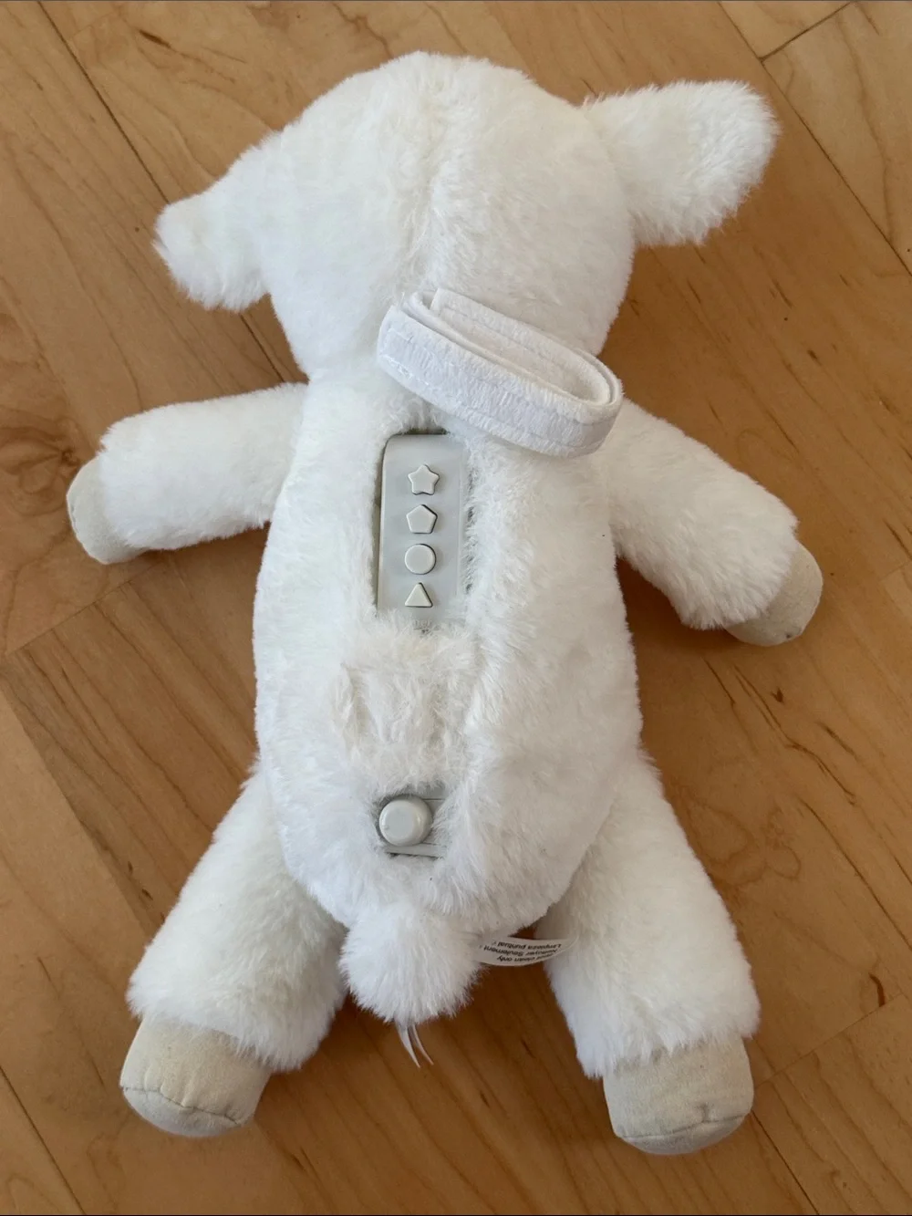 Pottery Barn Kids PBK Plush Lamb Calming Sounds Critter Buddy In Bone & Cream